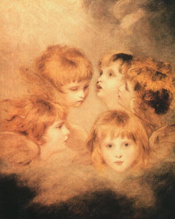 Sir Joshua Reynolds Heads of Angels oil painting picture